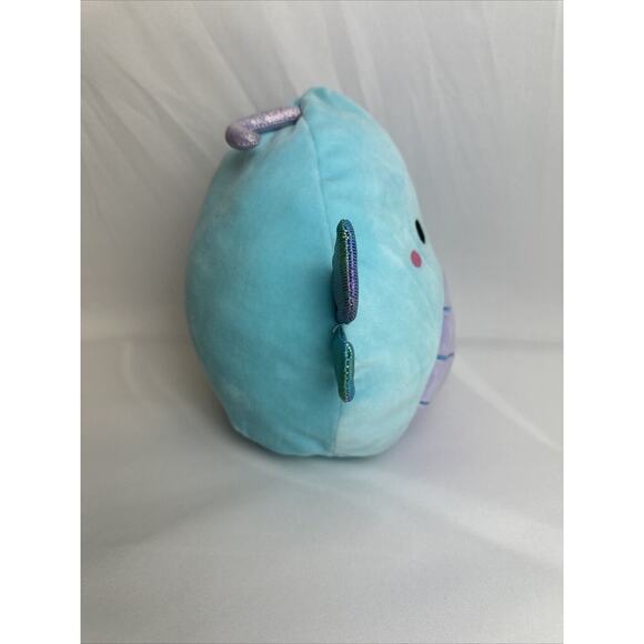 Squishmallows 8" Heather the Blue Dragonfly Kellytoy Plush Blue Iridescent Wings - Picture 2 of 7